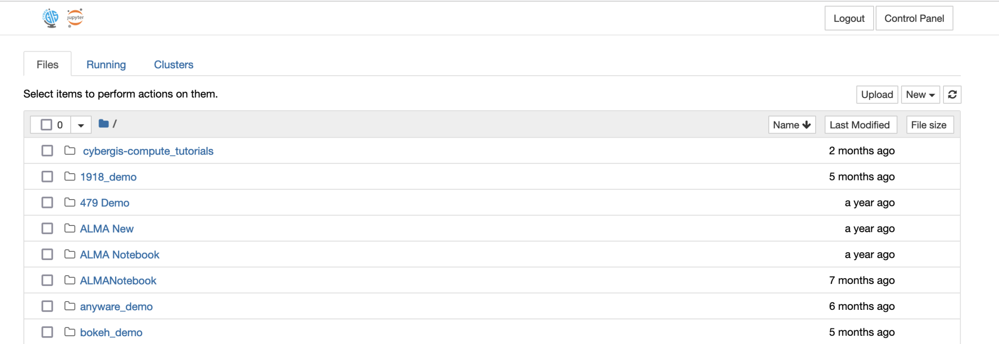 Navigating the Jupyter Notebook Dashboard - CyberGISX